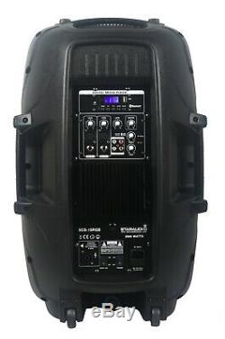 STARAUDIO 15 2500W PA Powered RGB Light Speaker DJ Party KTV Bluetooth Speaker