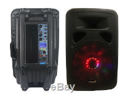 STARAUDIO 3500W 15 PA DJ Powered Active Bluetooth Speaker Karaoke Party Speaker