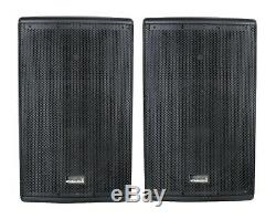 STARAUDIO Dual 15 4000W PA Powered Bluetooth Speakers Active PA Party DJ Stands
