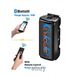 Sansai Bluetooth/Wireless 300W Karaoke/Party Speaker withFM Radio/AUX/USB/TF Card