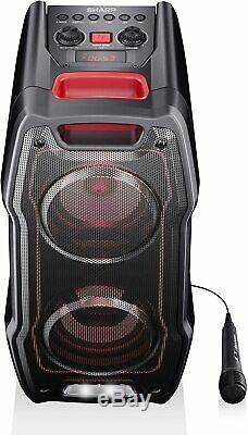 Sharp PS-929 180W High Power Portable Party Speaker Light Bluetooth + Microphone