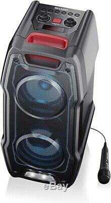 Sharp PS-929 180W High Power Portable Party Speaker Light Bluetooth + Microphone