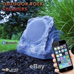 Solar Charge Bluetooth Outdoor Speakers 2 Pc Wireless Waterproof Backyard Party