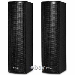 Sonart 2000W 2PCS Bi-Amplified Bluetooth Speakers PA System 3-Channel Home Party