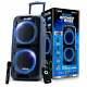 Sonicboomer X-bass Portable Bluetooth Party Speaker, Dual 10 Woofers With Light