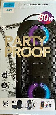 Soundcore Anker Rave Mini Portable Wireless Bluetooth Party Speaker Brand New