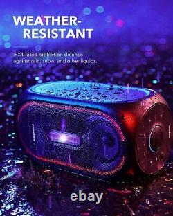 Soundcore Rave+ Portable Bluetooth Party Speaker Bass Sound Light Refurbished