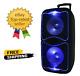 Supersonic 2 X 12 Portable Bluetooth Party Speaker With Led Lights Free Ship