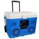 Tailgate Party Bluetooth Cooler With Wheels 40 Qt. Built-in Audio Speaker 350w