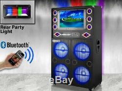 Technical Pro speakers set with bluetooth party lights and 19 inch displa