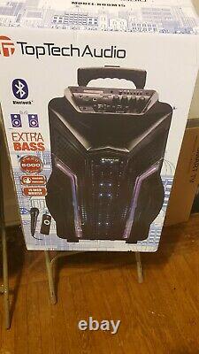 Top tech audio BOOM 15in Karaoke party Bluetooth speaker With free stand