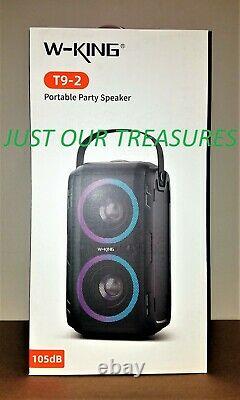 W-king T9-2 80w Portable Bluetooth Wireless Party Speaker New, Sealed