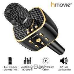 Wireless Microphone Bluetooth Karaoke Player 12w Dual Speaker KTV Party Wedding