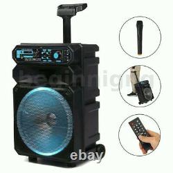 12 2000w Portable Bluetooth Speaker Sound System Dj Party Avec Mic&remote Control