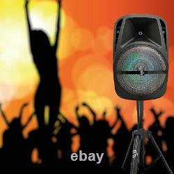 12'' De Pouce Portable Fm Bluetooth Haut-parleur Subwoofer Heavy Bass Sound System Party
