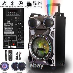 12 Portable Bluetooth Haut-parleur Subwoofer Heavy Bass Party Dj System MIC Aux Fm