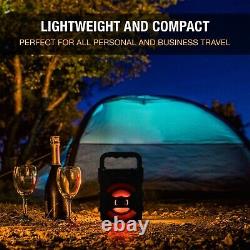 15 Bluetooth Haut-parleur Mini Portable Aux Sd/tf Fm Radio Indoor Outdoor Party Light