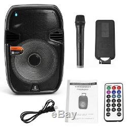 2 X15 Bluetooth Portable Système De Haut-parleurs Dj Karaoke Party Pa & Del Avec 2x Tripod