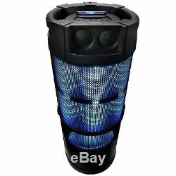 360 Haut-parleurs Portables Bluetooth Dj Du Son 12 De Subwoofer À 360 Degrés Allume 2 Microphones