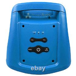 Alphasonik Portable Bluetooth Speaker Wireless System Usb Party Reaktor Blue