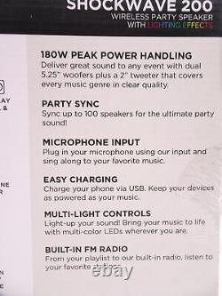 Altec Lansing Shockwave 200 Haut-parleurs Bluetooth Sans Fil Noir (newithother)
