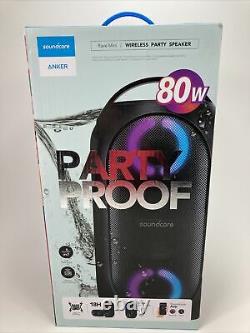 Anker Rave Mini Party Speaker 80w Sound 18 Heures Non-stop Music Waterproof Case Anker Rave Mini Party Speaker 80w Sound 18 Heures Non-stop Music Waterproof Case Anker Rave Mini Party Speaker 80w Sound 18 Heures Non-stop Music Waterproof Case Anker
