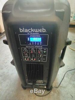 Blackweb Bwa17aa007 Haut-parleur De Fête Bluetooth 1500 Watts Noir