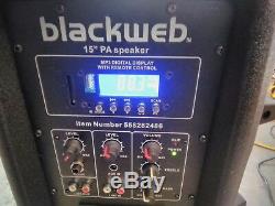 Blackweb Bwa17aa007 Haut-parleur De Fête Bluetooth 1500 Watts Noir