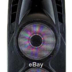Bluetooth Portable 3000w Party Pa Haut-parleur Avec Caisson De Basses 12 Double Bass Amp Et MIC