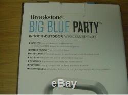 Brookstone Big Blue Party Bluetooth Indoor-outdoor Speaker -rare Impeccable