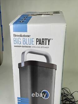 Brookstone Big Blue Party Haut-parleur Bluetooth Pour Pièces