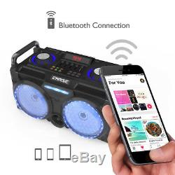 Earise Dt60-e Haut-parleur De Sonorisation Portable Bluetooth Party Dj Karaoke Usb Nfc Fm Aux