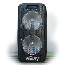 Emb Dual 10 2000 Watts Haut-parleur De Sonorisation Dj Party Portable Avec Bluetooth Usb