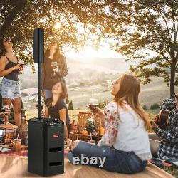 Enceinte Bluetooth Portable de 5000W avec Double Subwoofer pour Soirée avec un Système de Son à Basses Puissantes