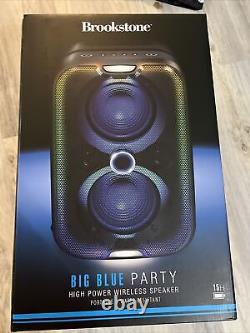 Enceinte Bluetooth sans fil Brookstone Big Blue Party 15H Bks800-2