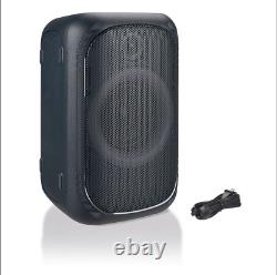 Enceinte de fête de taille moyenne avec amplification des basses, éclairage LED sans fil, étanche IPX7, nouvelle génération.