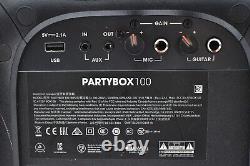 Enceinte de fête portable sans fil Bluetooth JBL PartyBox 100 à haute puissance