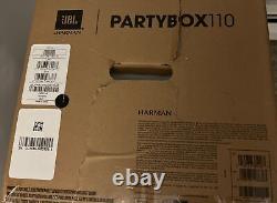 Enceinte portable JBL Partybox 110 sans fil Super Loud étanche pour fêtes en noir