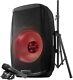 Gemini 15 2000w Bluetooth Light Afficher Pa Party Speaker Avec Support Et Microphone