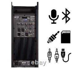 Gemini Pro Dj Audio 2200 Watt Portable Bluetooth Media Pa System Party Haut-parleurs