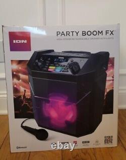 Haut-parleur À Piles Rechargeables Ion Party Boom Fx Haute Puissance Bluetooth