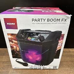 Haut-parleur À Piles Rechargeables Ion Party Boom Fx Haute Puissance Bluetooth