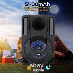 Haut-parleur Audio Pyle 12 Bluetooth Portable Pa Speaker & Karaoke Party Avec 2 Micros