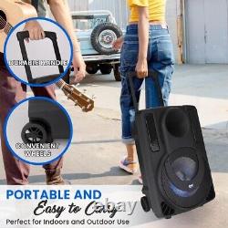 Haut-parleur Audio Pyle 12 Bluetooth Portable Pa Speaker & Karaoke Party Avec 2 Micros