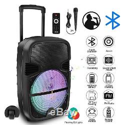 Haut-parleur Bluetooth Bt Portable Rc À 360 ° Avec Hayon Arrière Haute Voix Karaoké + MIC