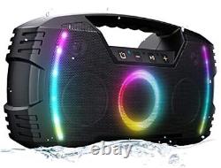 Haut-parleur Bluetooth Loud Stereo Sound Waterproof Avec Beat-driven Lights Party
