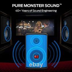 Haut-parleur Bluetooth Monster Sparkle Loud de 80W, haut-parleur de fête avec un son puissant