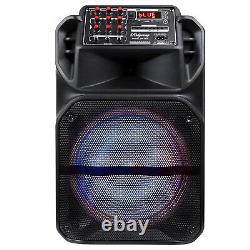Haut-parleur Bluetooth Portable De 15'' Sous-woofer Bass Sound Party Haut-parleur Fm Aux