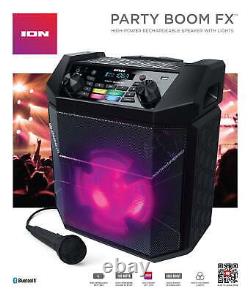 Haut-parleur Bluetooth Portable Ion Audio Party Boom Fx Avec Éclairage Led, Ipa101a
