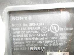 Haut-parleur Bluetooth Portable Sony Srs-xb41/b Avec Éclairage De Groupe Et Basse Supplémentaire Fx